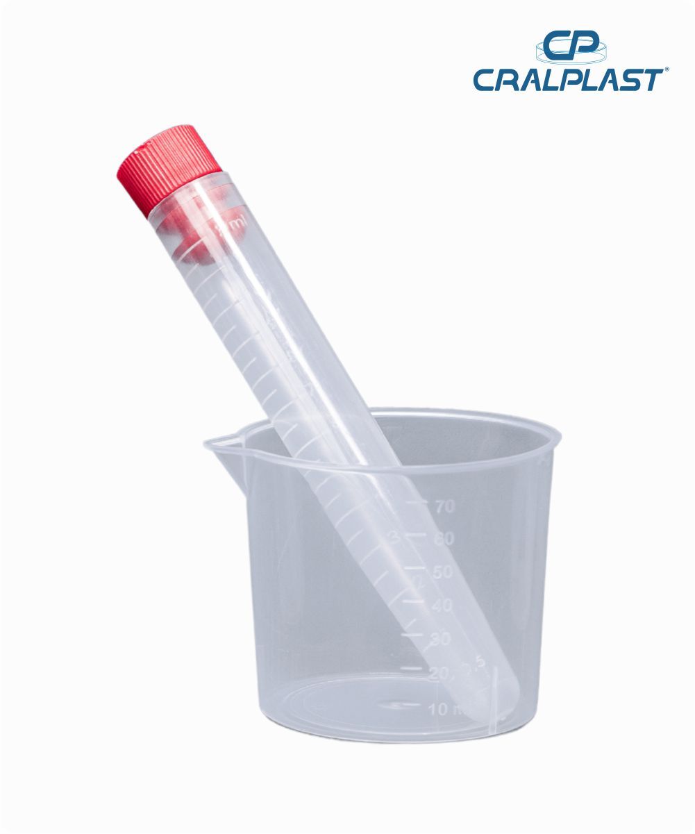 Kit para coleta de urina com tubo PP de 12 mL